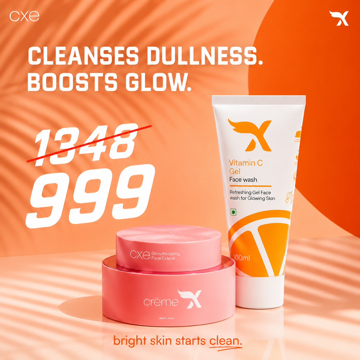 Face Cream & Vitamin C Gel Face Wash - Combo Offer