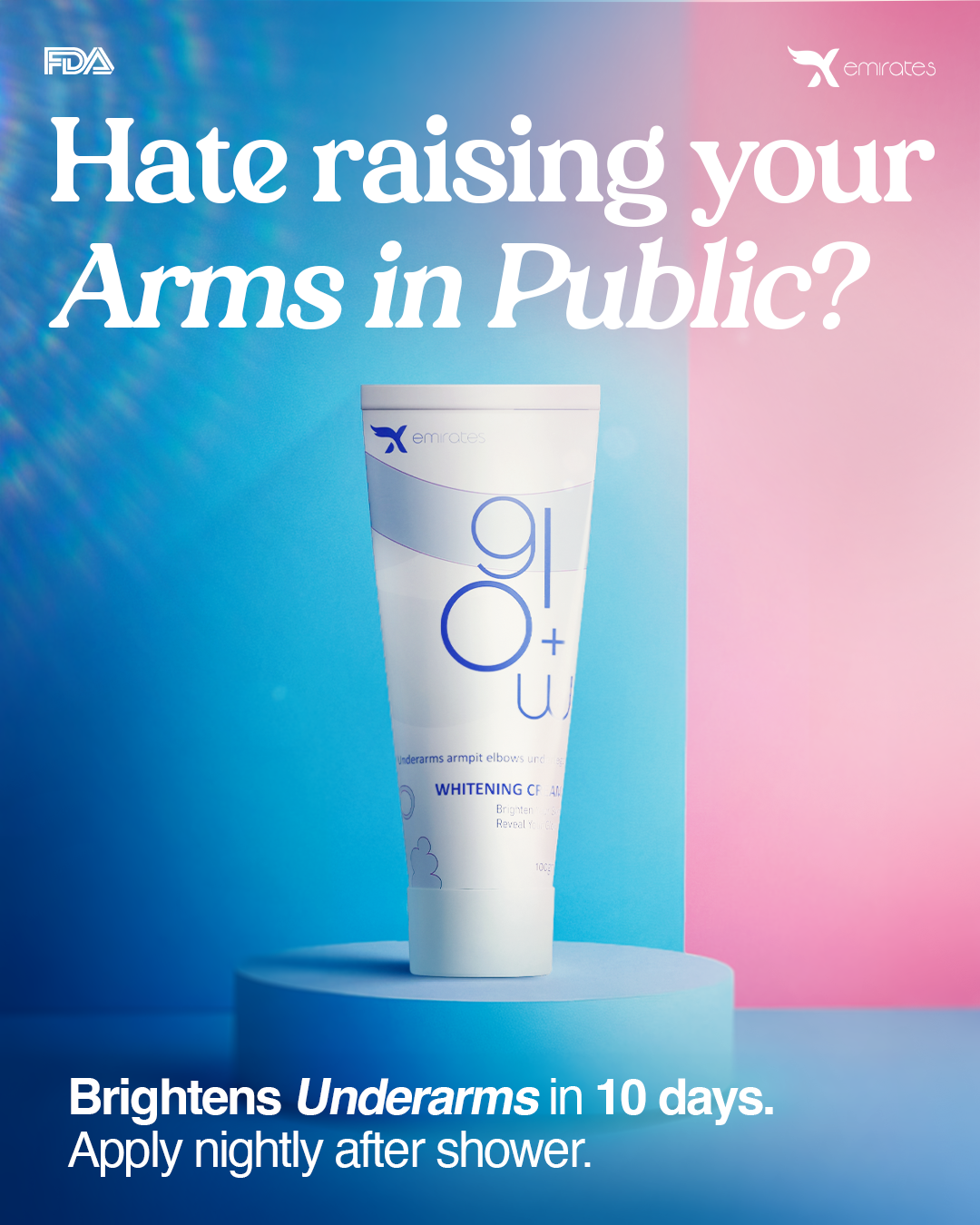 Glow+ Underarm Whitening Cream