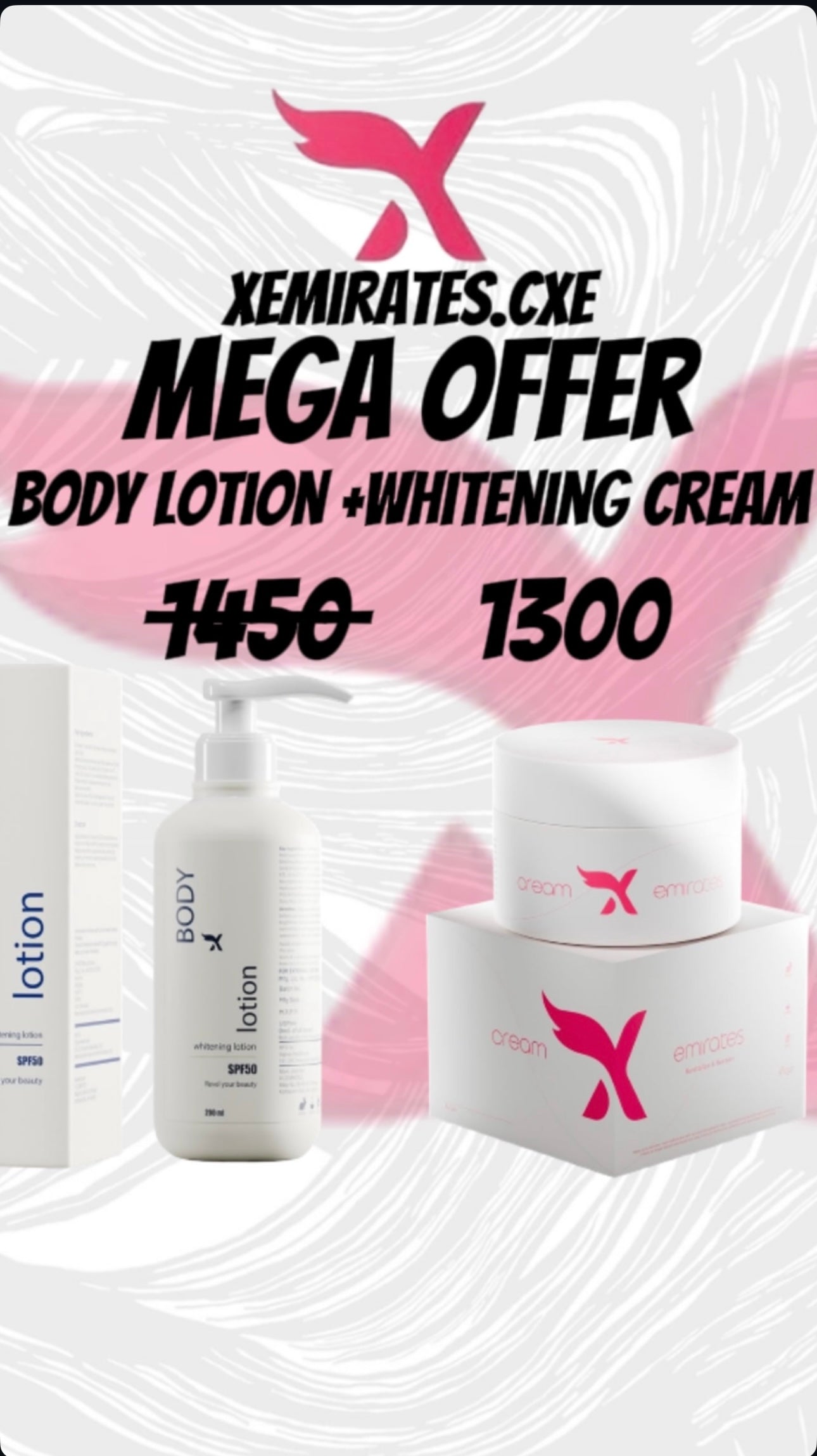 Face cream + body lotion